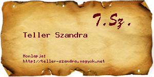 Teller Szandra névjegykártya
